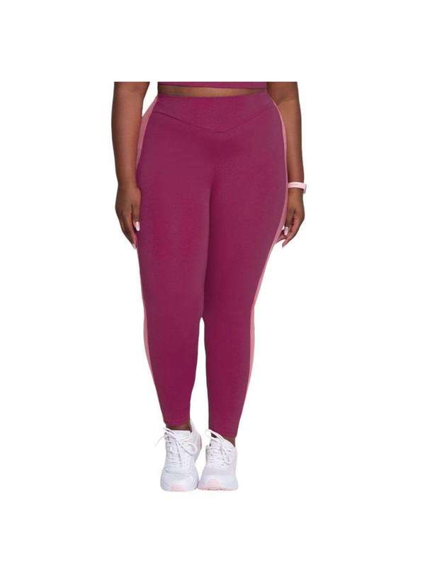 Selene - Calça Legging Selene com Recorte Plus Size Feminina Rosa