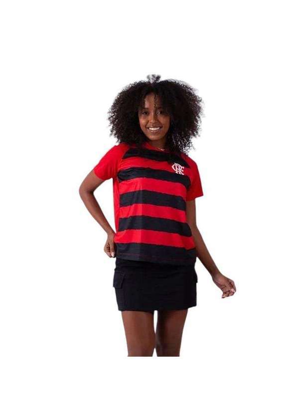 Braziline - Camisa Braziline Flamengo Manto Feminina Vermelho