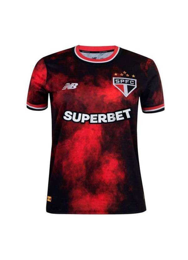 New Balance - Camisa New Balance São Paulo Iii Torcedor 2024/25 Feminina Preto