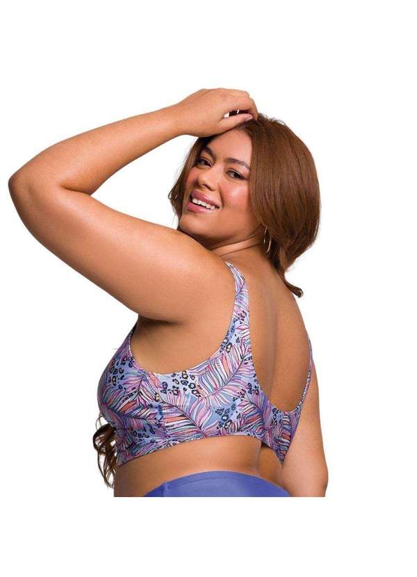 Selene - Top Biquíni Selene Regata Plus Size Feminino Roxo 2