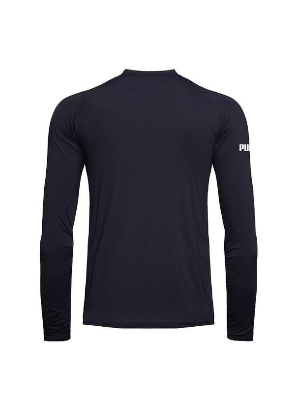 Puma Camisa Térmica Puma Uv50 Manga Longa Infantil Preto