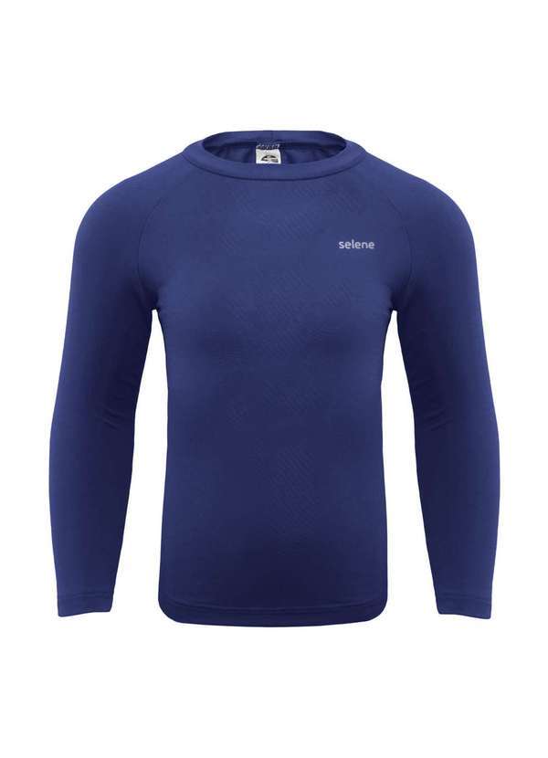 Selene - Camisa Térmica Selene Proteção Uv Manga Longa Juvenil Azul