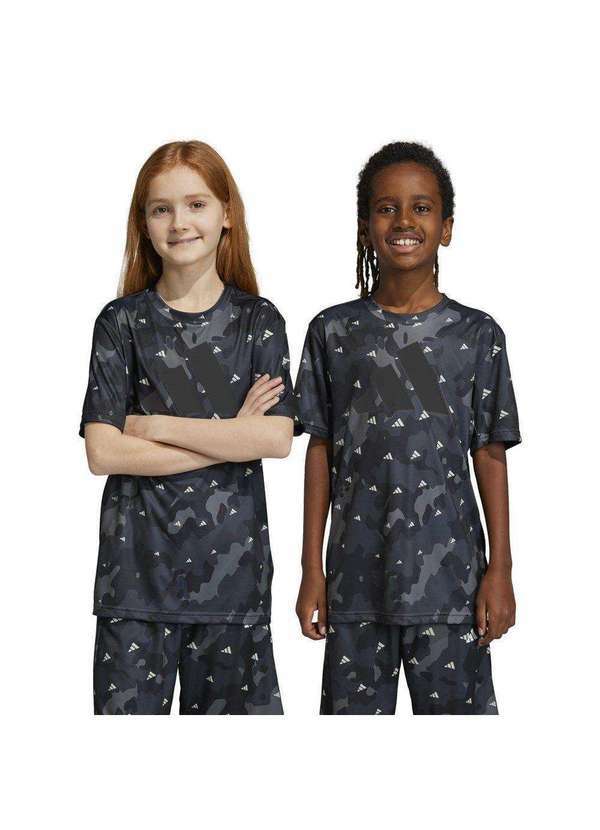 Adidas - Camiseta Adidas Essentials 3 Stripes Infantil Preto