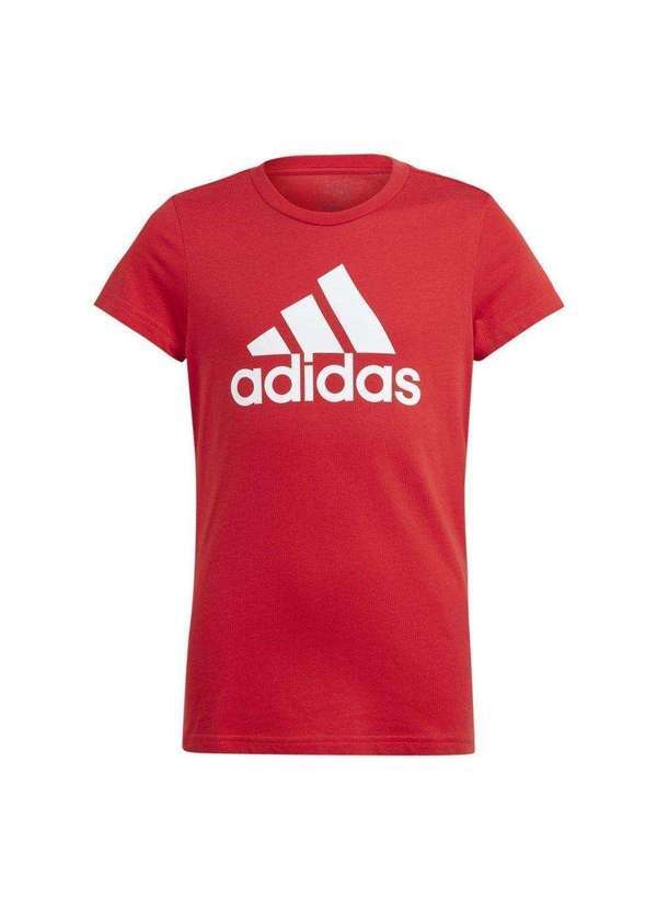 Adidas - Camiseta Adidas Essentials Big Logo Infantil Vermelho