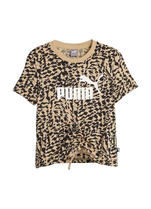 Puma - Camiseta Puma Essential Animal Juvenil Bege