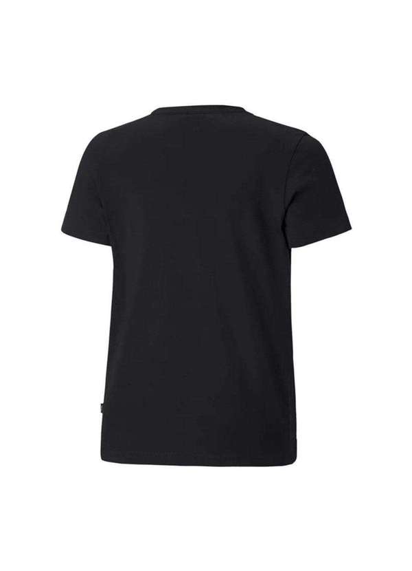 Puma - Camiseta Puma Essentials Logo Infantil Preto 2