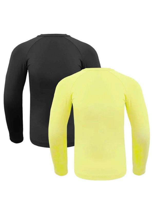Selene - Kit 2 Camisas Térmicas Selene Proteção Uv50 Infantl Preto 2