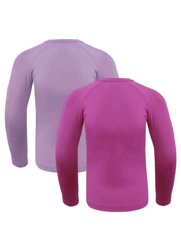 Selene - Kit 2 Camisas Térmicas Selene Proteção Uv50 Infantl Rosa 2