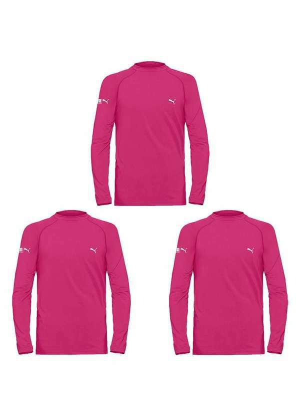 Puma - Kit 3 Camisas Térmica Puma Uv50 Manga Longa Infantil Kit 3 Camisas Térmica Puma Infantil