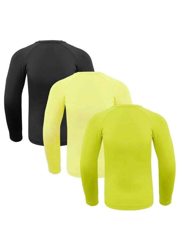 Selene - Kit 3 Camisas Térmicas Selene Proteção Uv50 Juvenil Preto 2