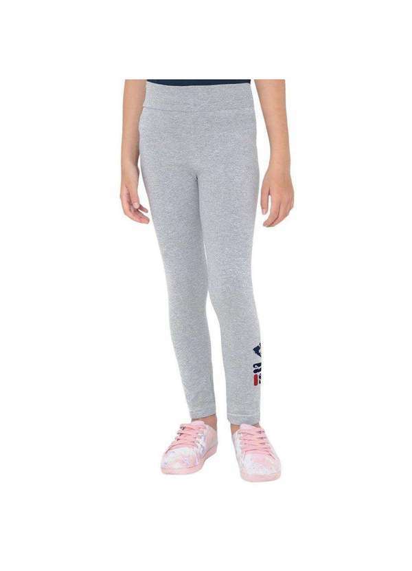 Fila - Calça Legging Fila Letter Infantil Cinza