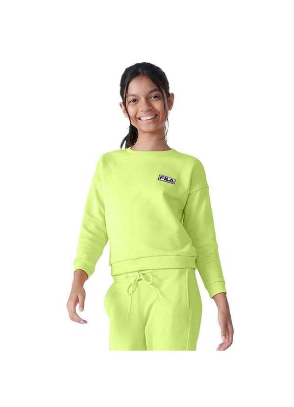 Moletom Fila Essential Juvenil Verde Esporte Legal