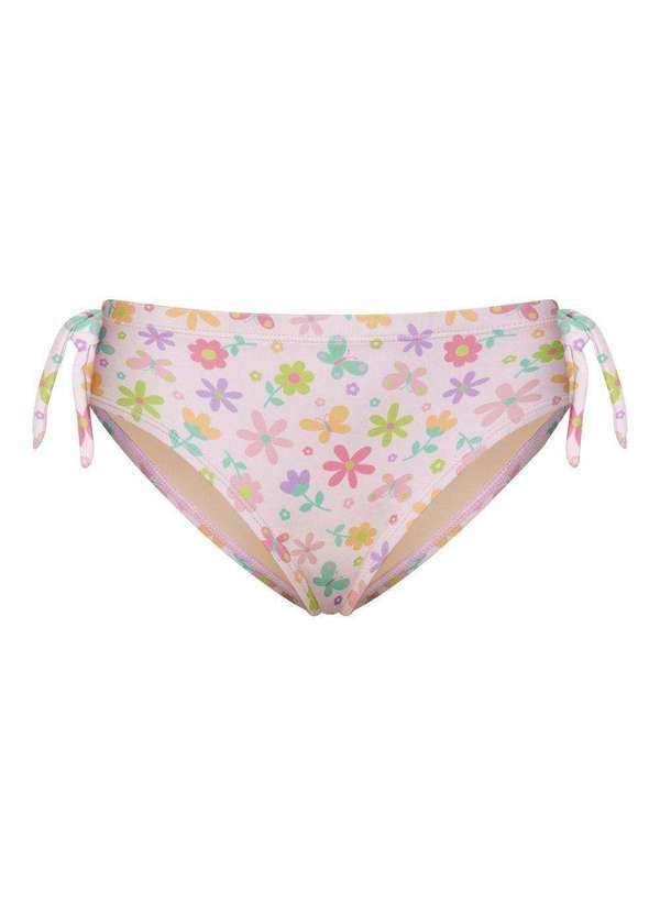 Selene - Calcinha Biquíni Selene com Amarração Infantil Rosa