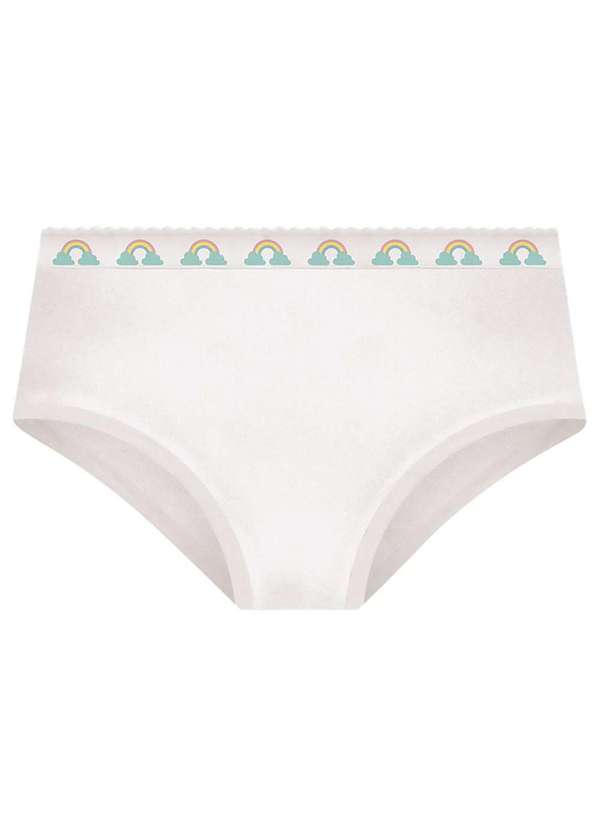 Selene - Kit 2 Calcinhas Selene Algodão Infantil Rosa 3