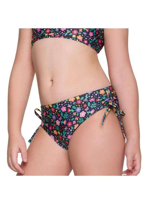 Selene - Calcinha Biquíni Selene com Amarração Infantil Azul