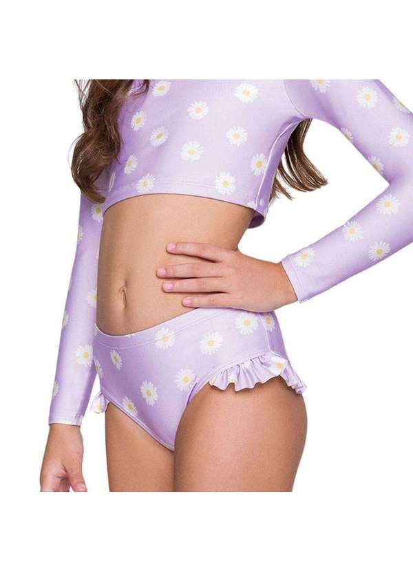 Selene - Calcinha Biquíni Selene com Babado Infantil Roxo