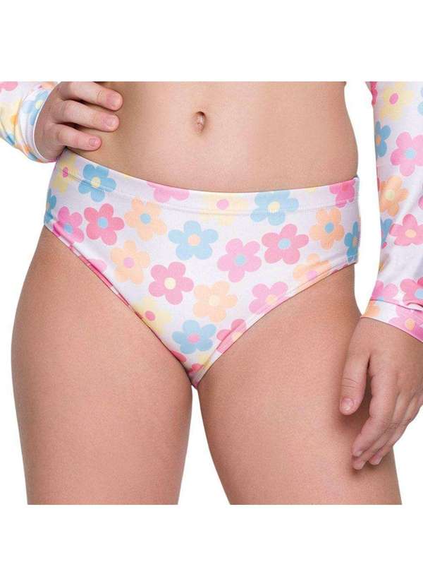 Selene - Calcinha Biquíni Selene Praia Juvenil Branco 2
