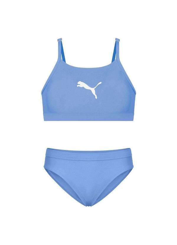 Puma - Conjunto Biquíni Puma Top Calcinha Swim Infantil Azul