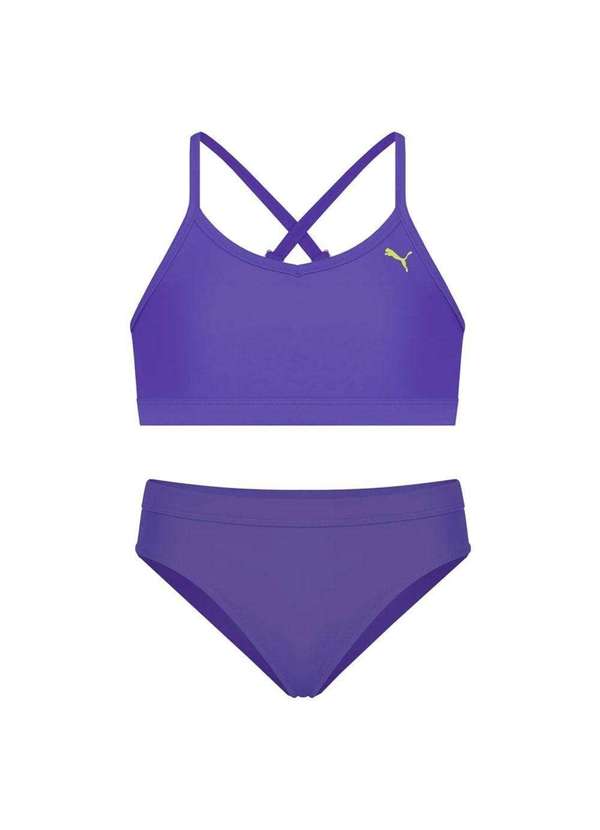 Puma - Conjunto Biquíni Puma Top e Calcinha Básico Juvenil Roxo