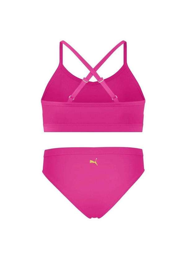 Puma - Conjunto Biquíni Puma Top e Calcinha Básico Juvenil Rosa 2