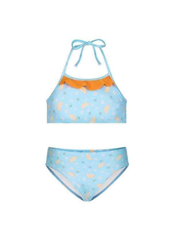 Selene - Conjunto Biquíni Selene Top Calcinha Praia Juvenil Azul