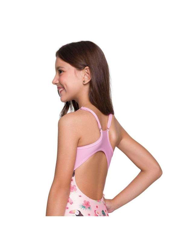 Selene - Maiô Selene Alcinha Regulável Infantil Rosa 2