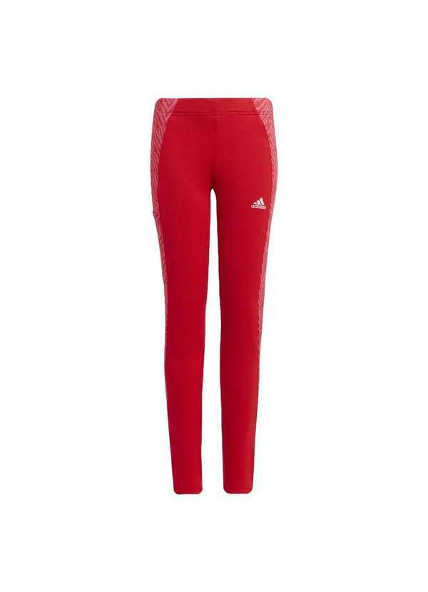 Adidas - Calça Legging Adidas Designed 2 Move Infantil Vermelho