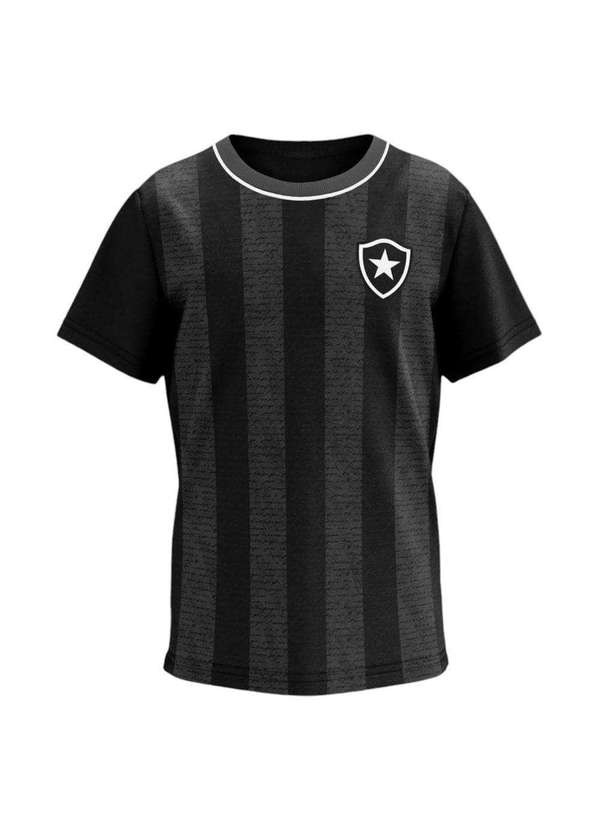 Braziline - Camisa Botafogo Braziline Romper Juvenil Preto