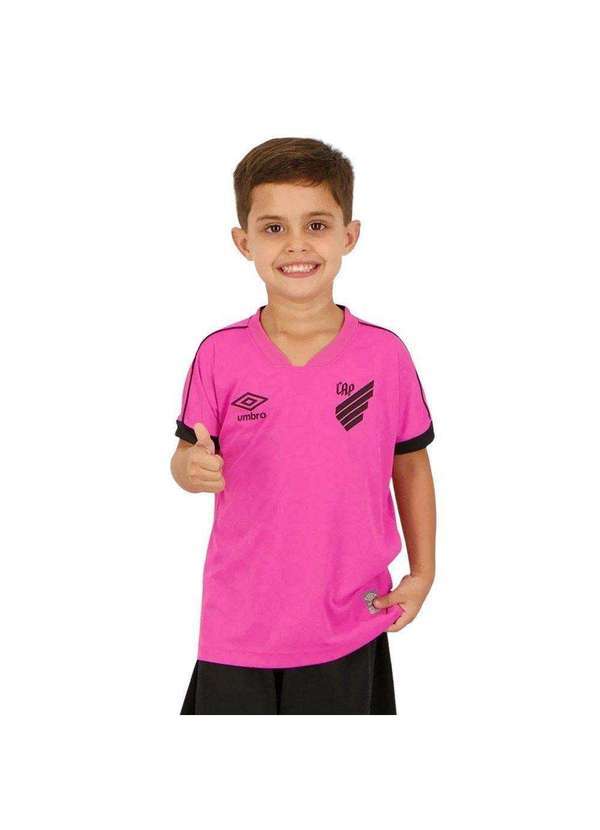 Umbro - Camisa Umbro Athletico Paranaense Outubro Rosa 2023 Infantil Rosa