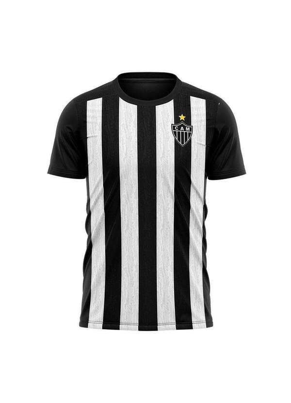 Braziline - Camisa Atlético Mineiro Braziline Comet Infantil Preto