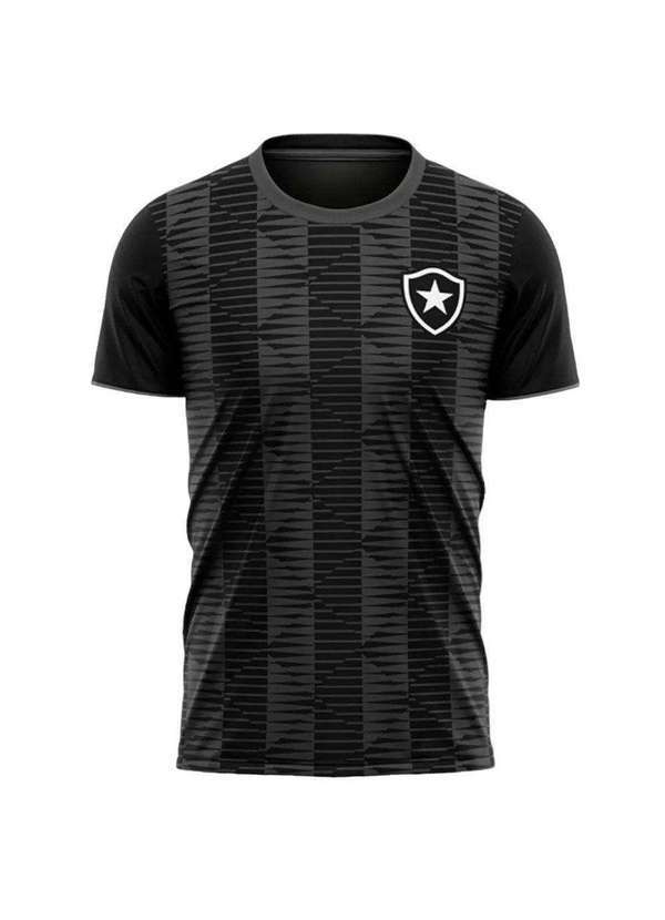 Braziline - Camisa Botafogo Braziline Stripes Infantil Preto