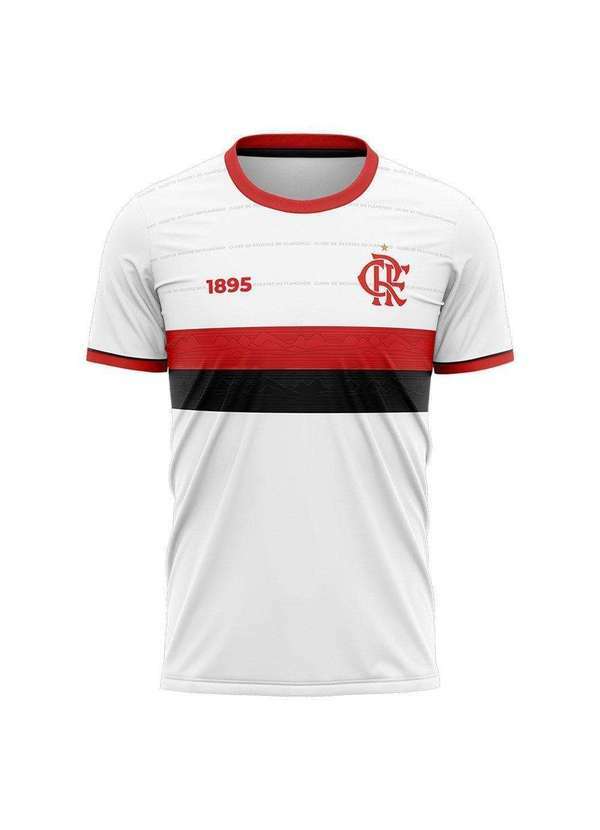 Braziline - Camisa Braziline Flamengo Fern Infantil Branco