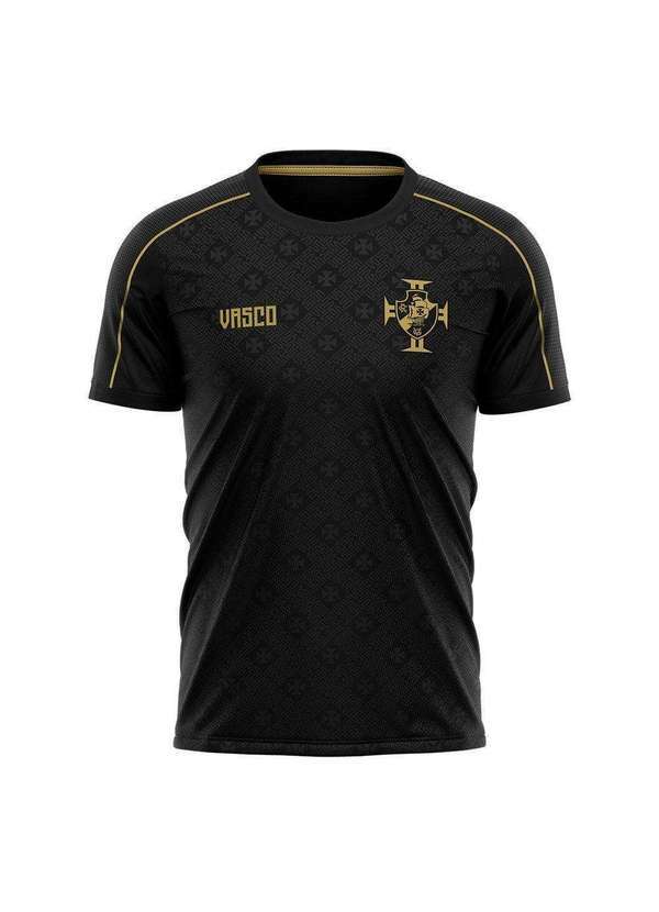 Braziline - Camisa Vasco da Gama Braziline Dawn Infantil Preto
