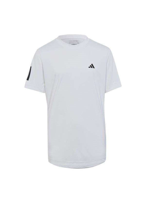 Adidas - Camiseta Adidas Tennis Club 3 Stripes Infantil Branco
