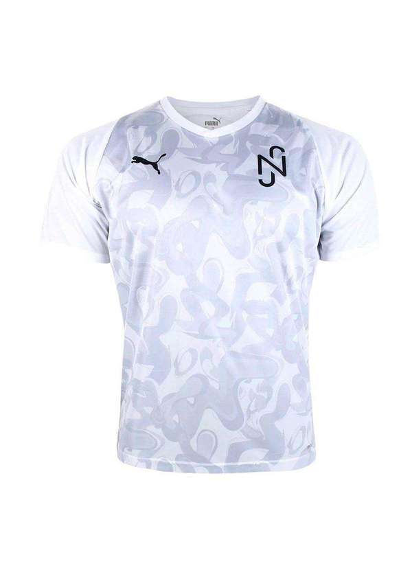 Puma - Camiseta Puma Neymar Jr Teamliga Jersey Aop 22 Infantil Branco