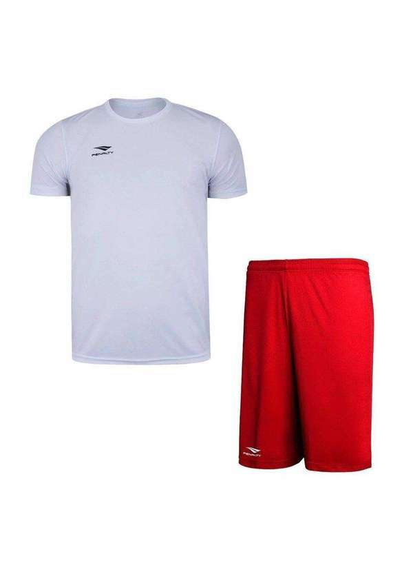 Penalty - Conjunto Penalty X Camiseta e Calção Juvenil Branco