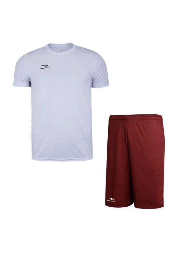 Penalty - Conjunto Penalty X Camiseta e Calção Juvenil Branco