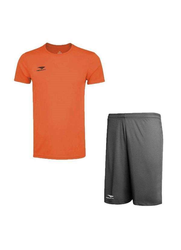 Penalty - Conjunto Penalty X Camiseta e Calção Juvenil Laranja
