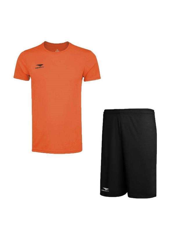 Penalty - Conjunto Penalty X Camiseta e Calção Juvenil Laranja