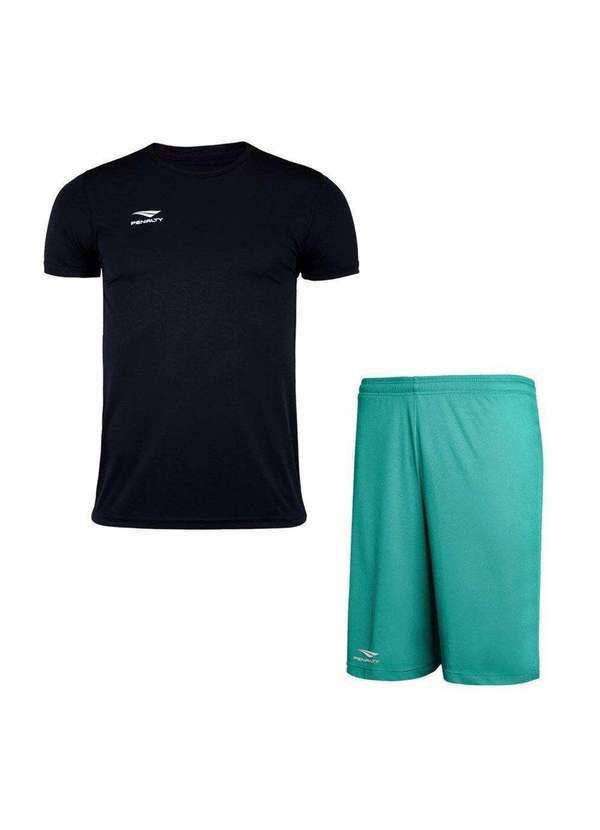 Penalty - Conjunto Penalty X Camiseta e Calção Juvenil Verde