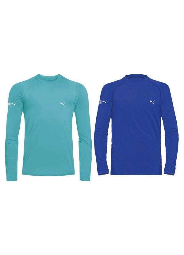 Puma - Kit 2 Camisas Térmicas Puma Uv50 Manga Longa Infantil Kit 2 Camisas Térmicas Puma Kids