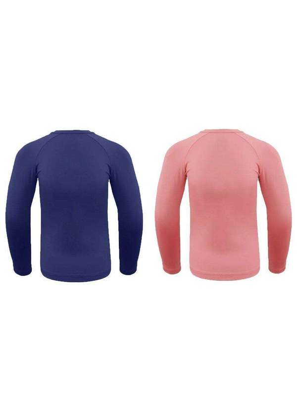 Selene - Kit 2 Camisas Térmicas Selene Proteção Uv50 Infantil Azul 3