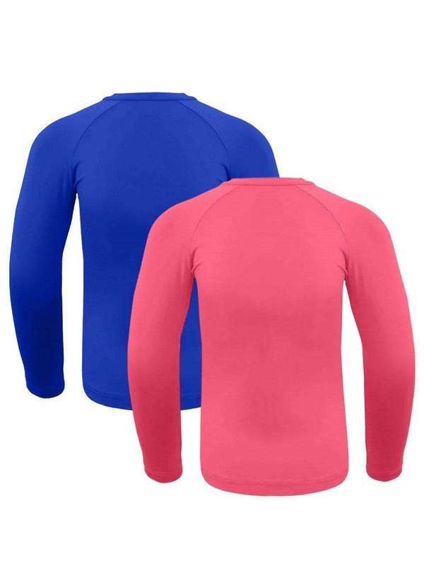 Selene - Kit 2 Camisas Térmicas Selene Proteção Uv50 Juvenil Rosa 2