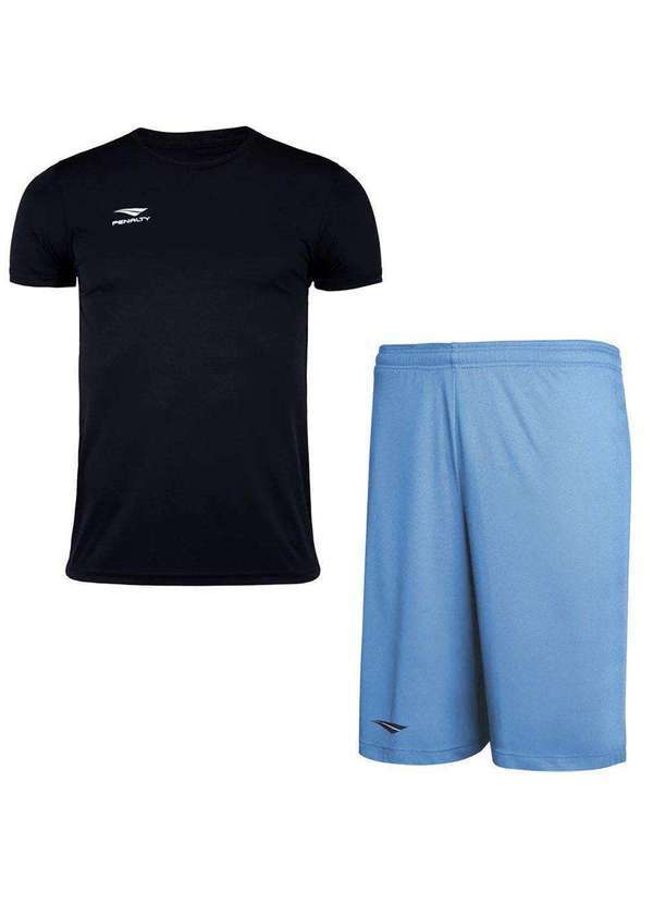 Penalty - Kit Penalty X Camiseta e Calção Juvenil Preto