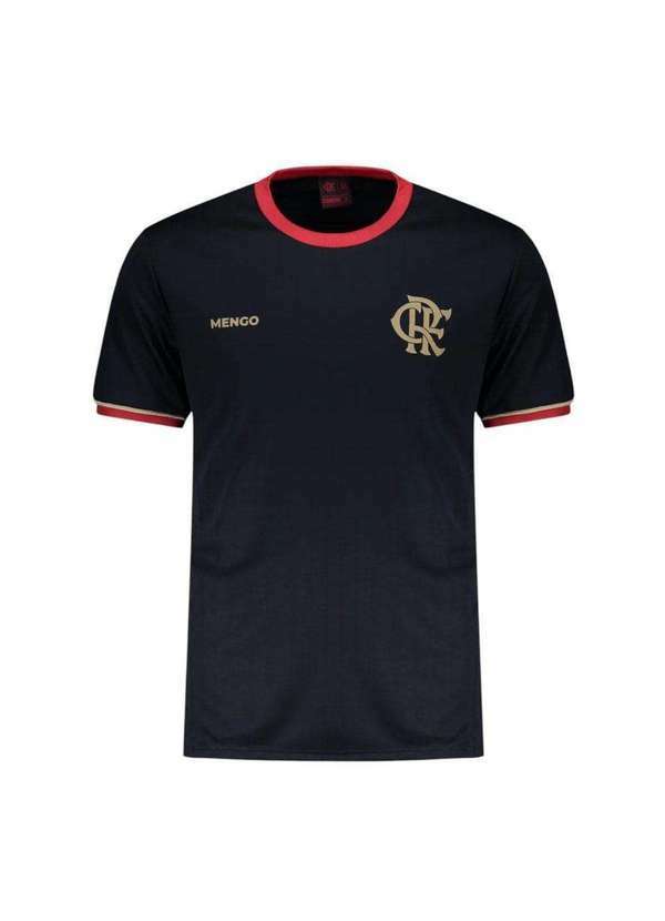 Braziline - Camisa Braziline Flamengo Mistura Infantil Preto