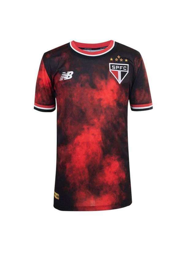 New Balance - Camisa New Balance São Paulo Comemorativa 2024/25 Juvenil Preto