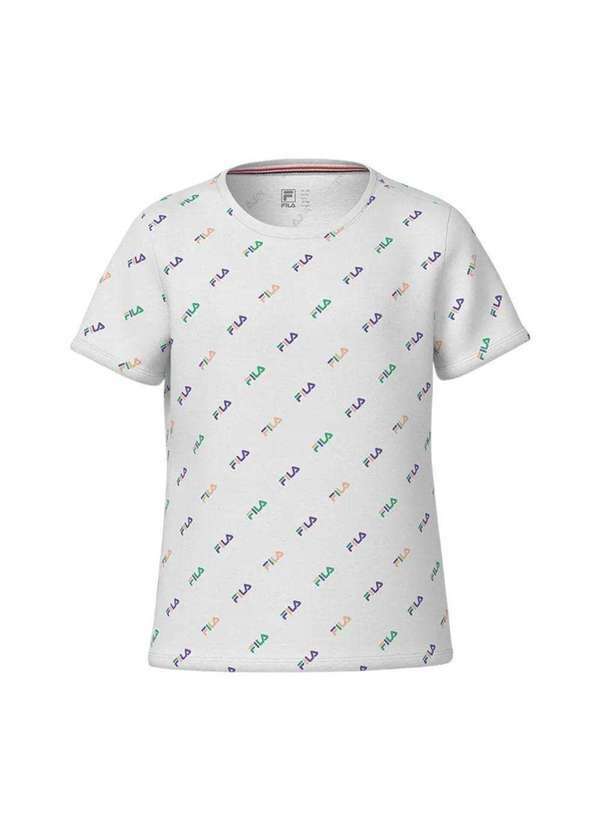 Fila - Camiseta Fila Full Infantil Branco