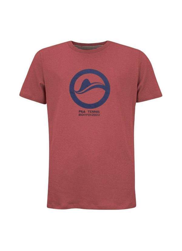 Fila - Camiseta Fila Rio Open Fun Game 2022 Infantil Vermelho