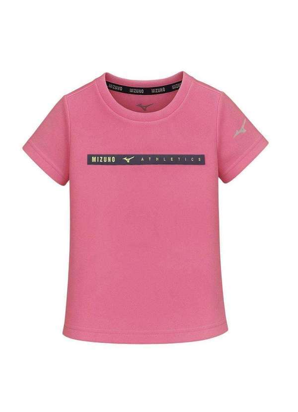Mizuno - Camiseta Mizuno Energy Stamp Infantil Rosa