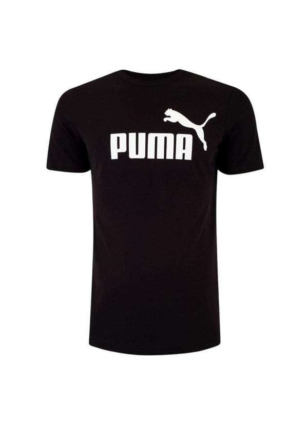 Puma - Camiseta Puma Ess No.1 Logo Tee Infantil Preto